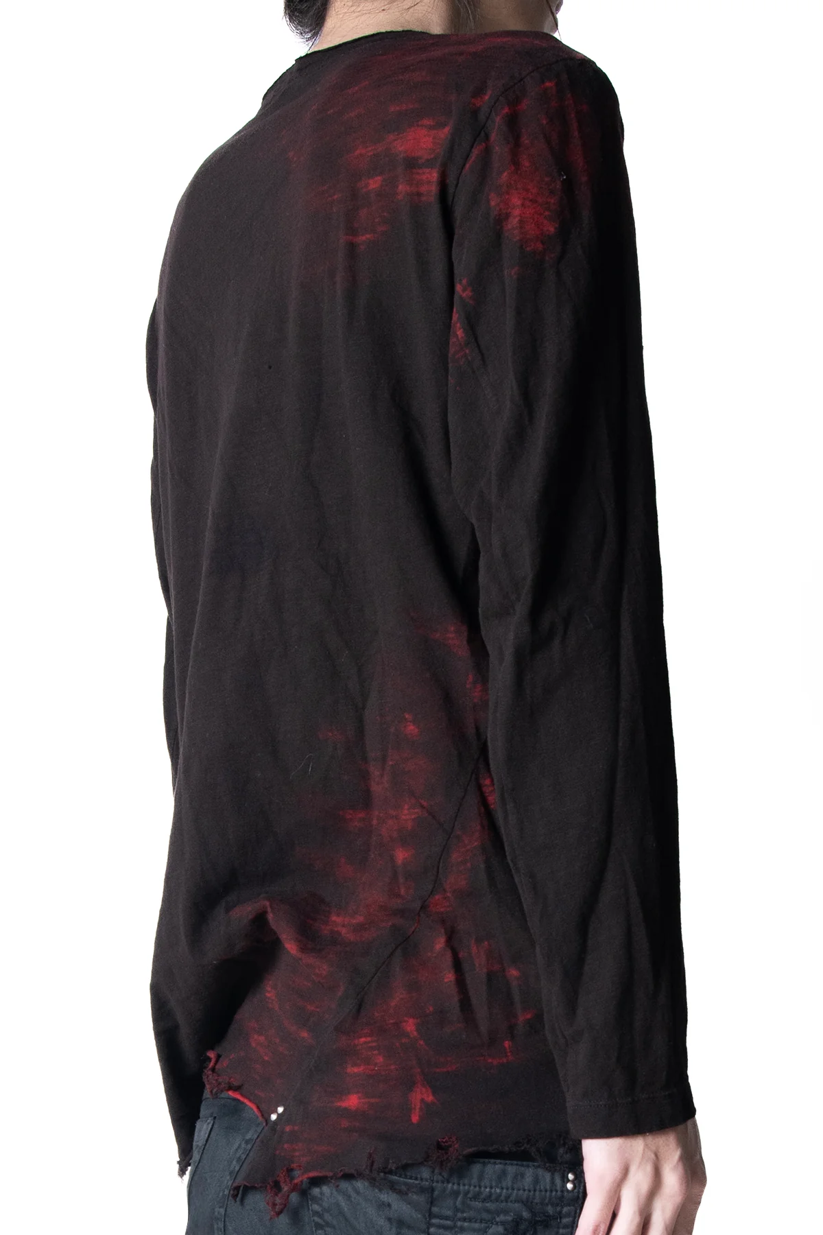 2502-CT02/LS Black Shadow Slash Cut / LS_Black/Red - Image 4