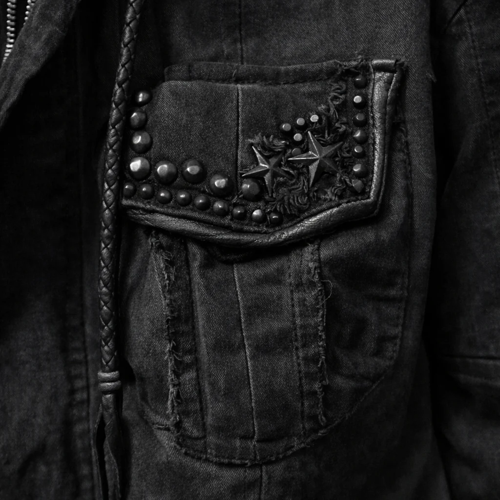 2502-JK04 Black Shadow Jacket 05_BLK - Image 3
