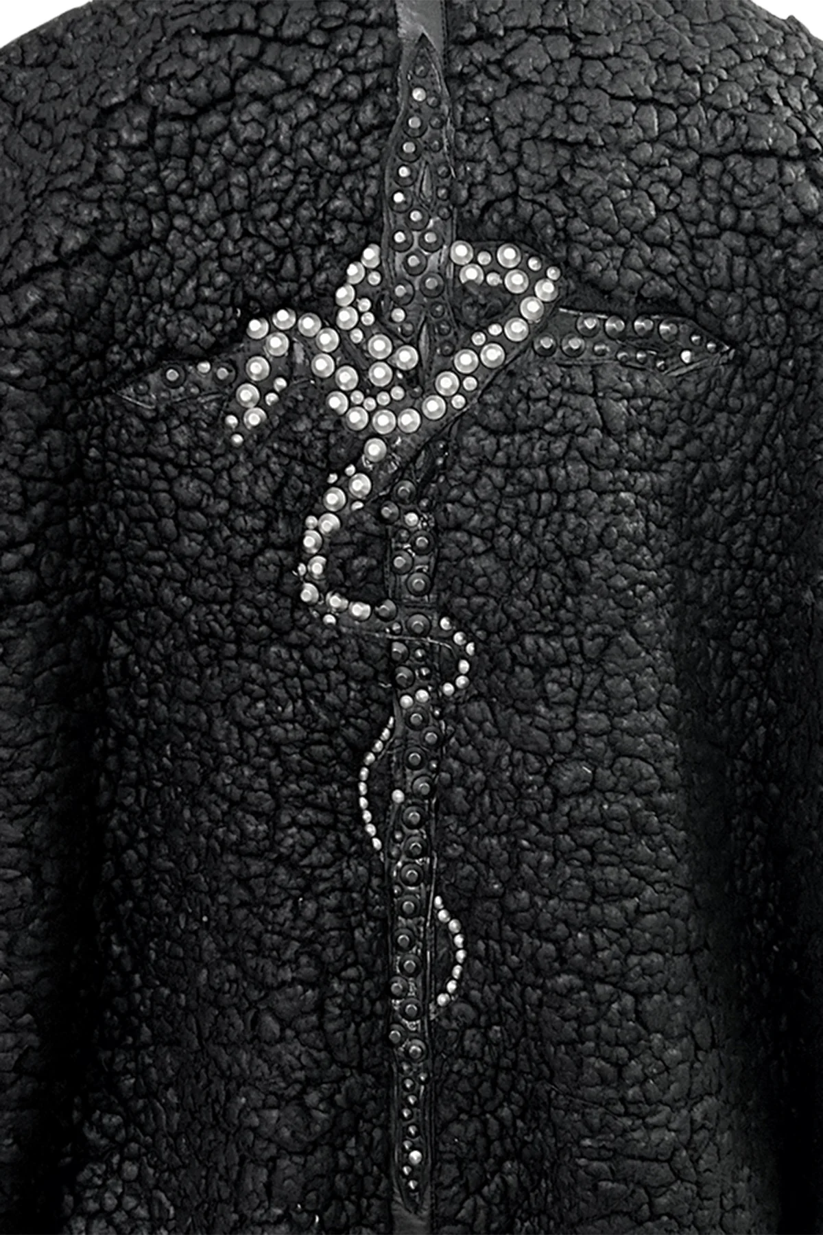 2502-JK06 Serpent Cross Coating Boa Jacket - Image 2