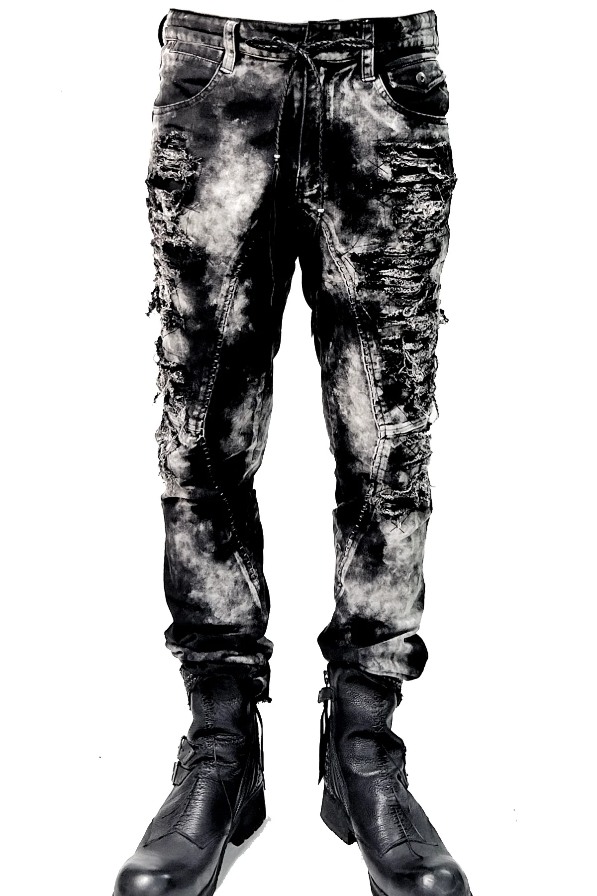 2502-PT01A Discharged Stretch Twill Pants