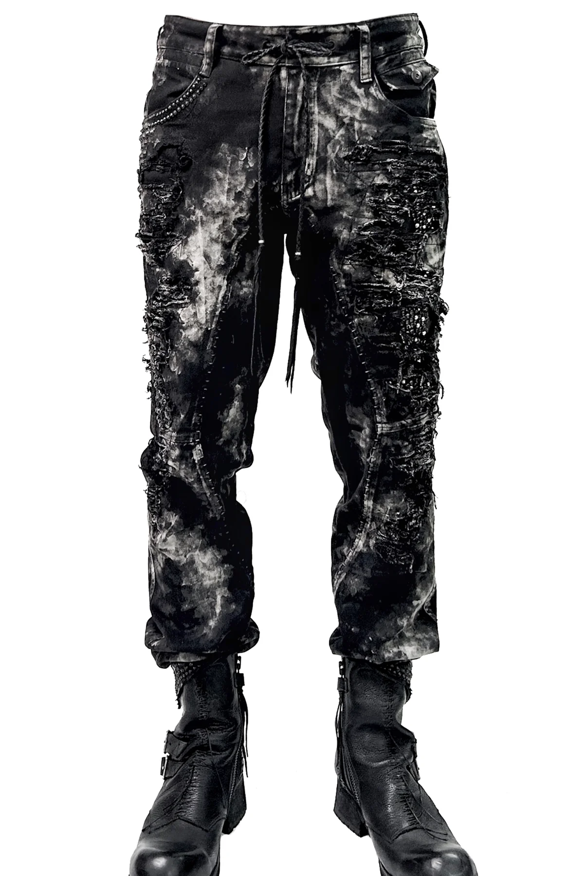 2502-PT01B Discharged Stretch Twill Pants / STD
