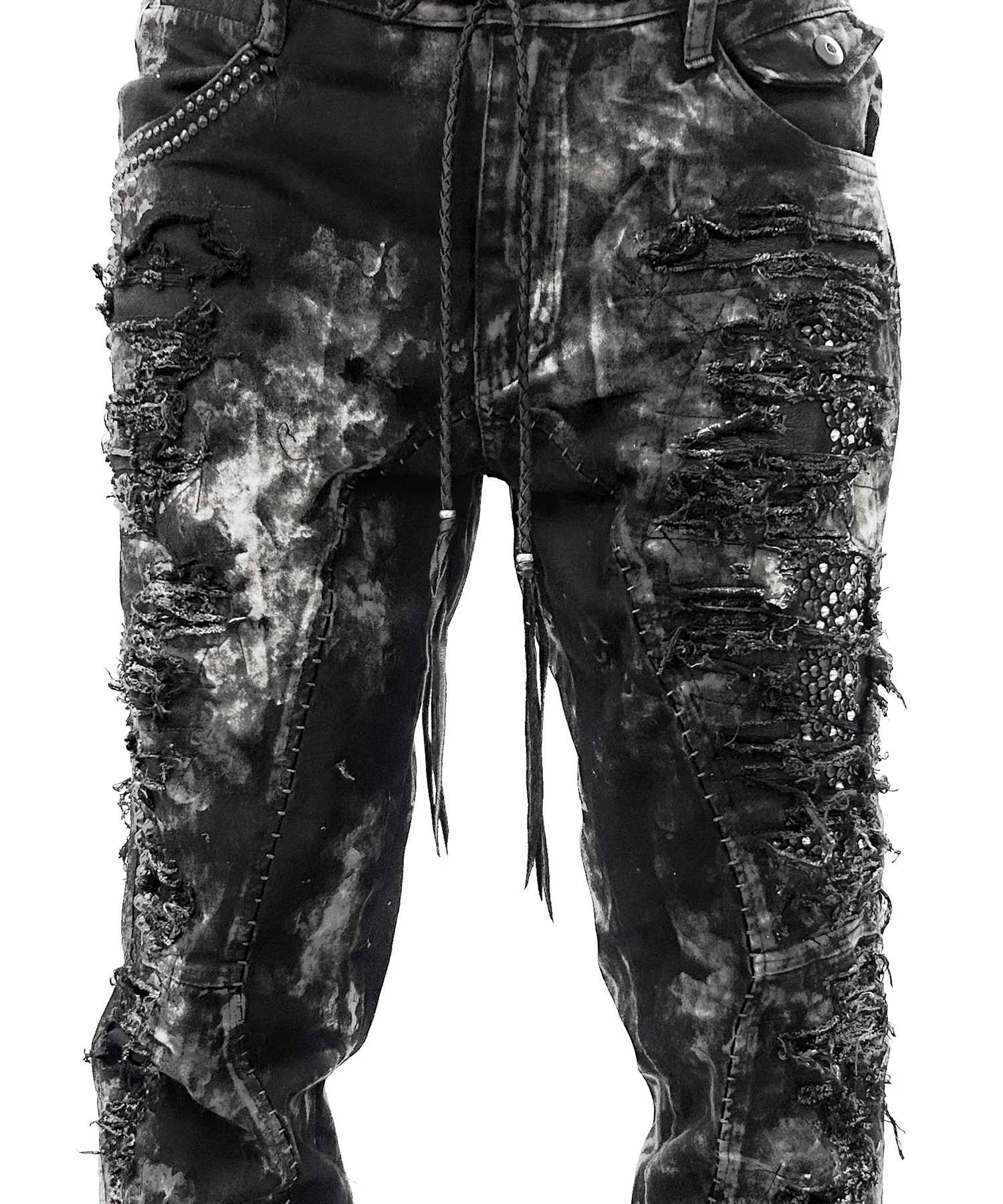 2502-PT01B Discharged Stretch Twill Pants / STD - Image 4