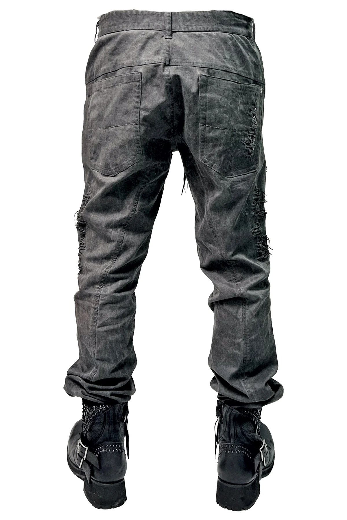 2502-PT07 Coating Crush Stretch Twill Pants / STD_Charcoal - Image 2