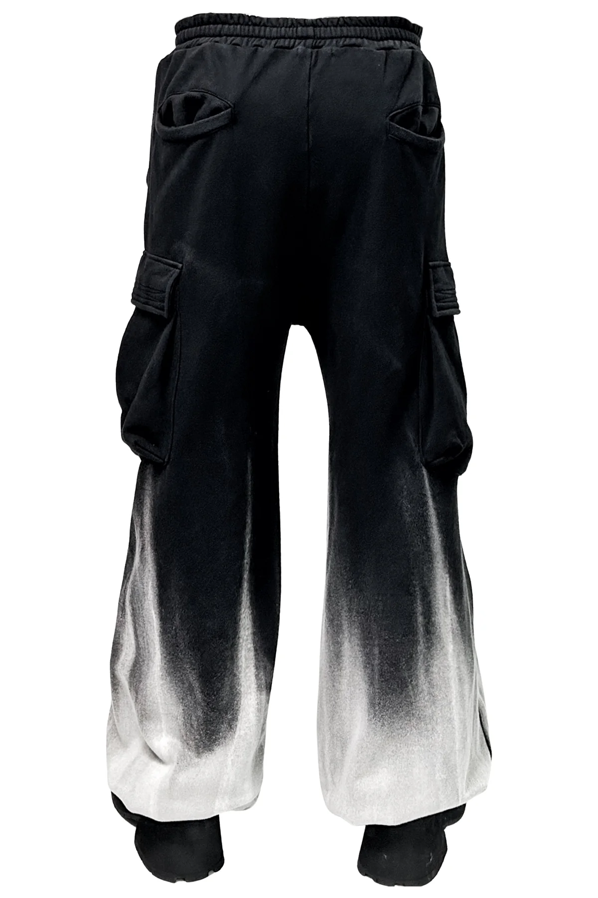 2502-PT09 White Flame Wide Sweat Pants - Image 3