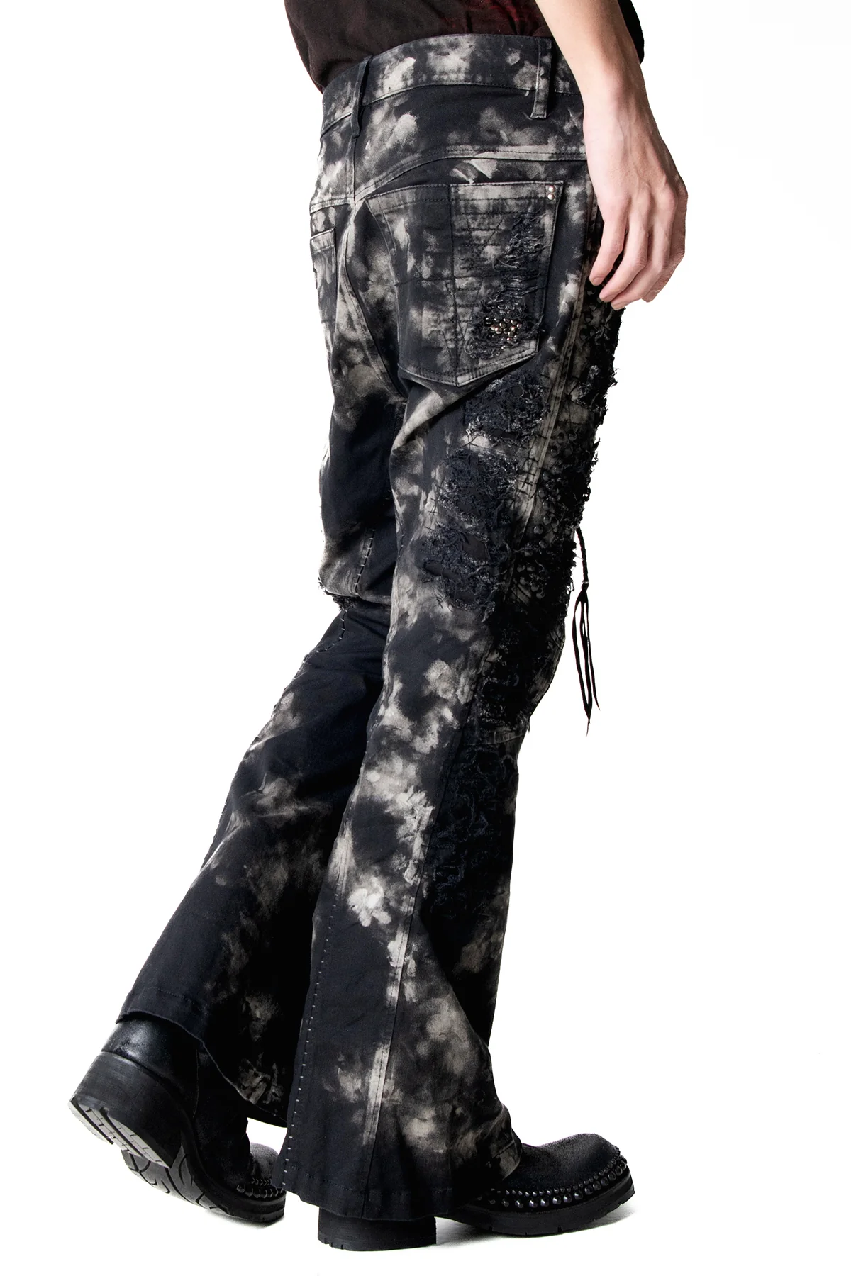2502-PT17 Disharged Stretch Twill Flare Pants / STD - Image 10