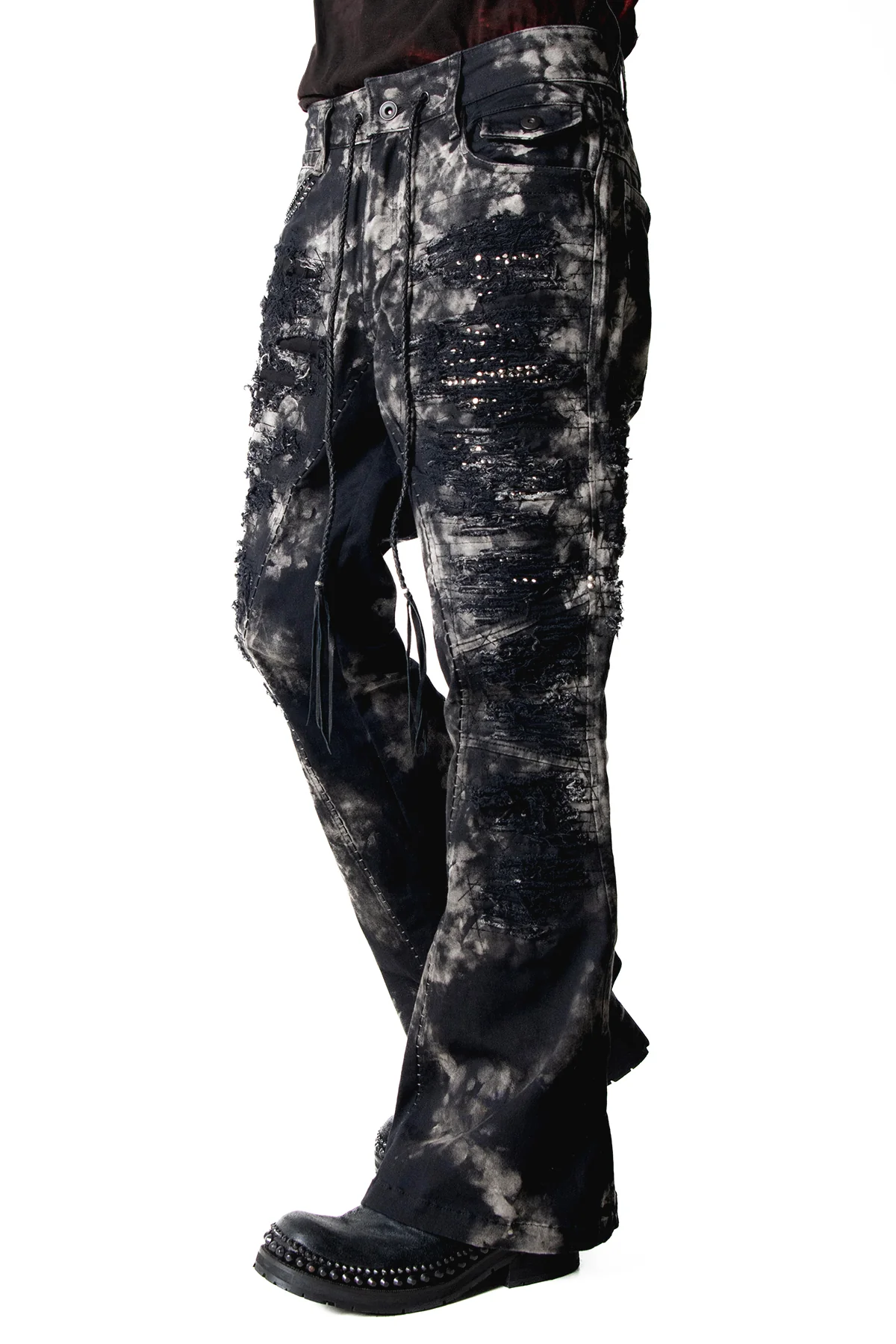 2502-PT17 Disharged Stretch Twill Flare Pants / STD - Image 18