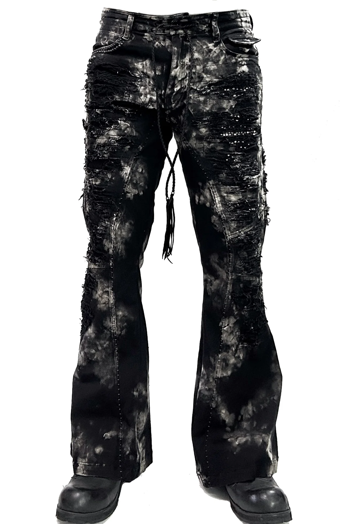2502-PT17 Disharged Stretch Twill Flare Pants / STD - Image 2