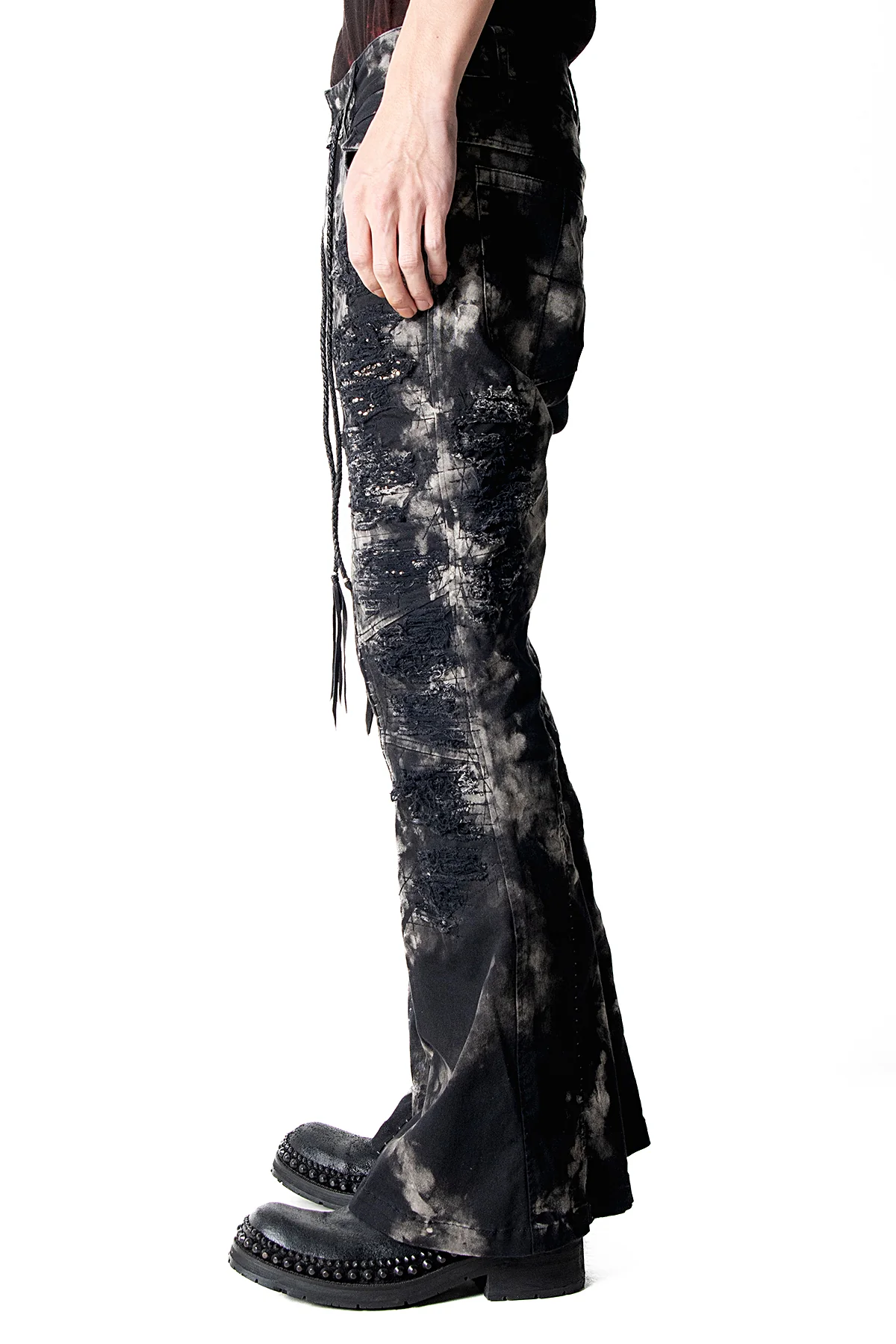 2502-PT17 Disharged Stretch Twill Flare Pants / STD - Image 8