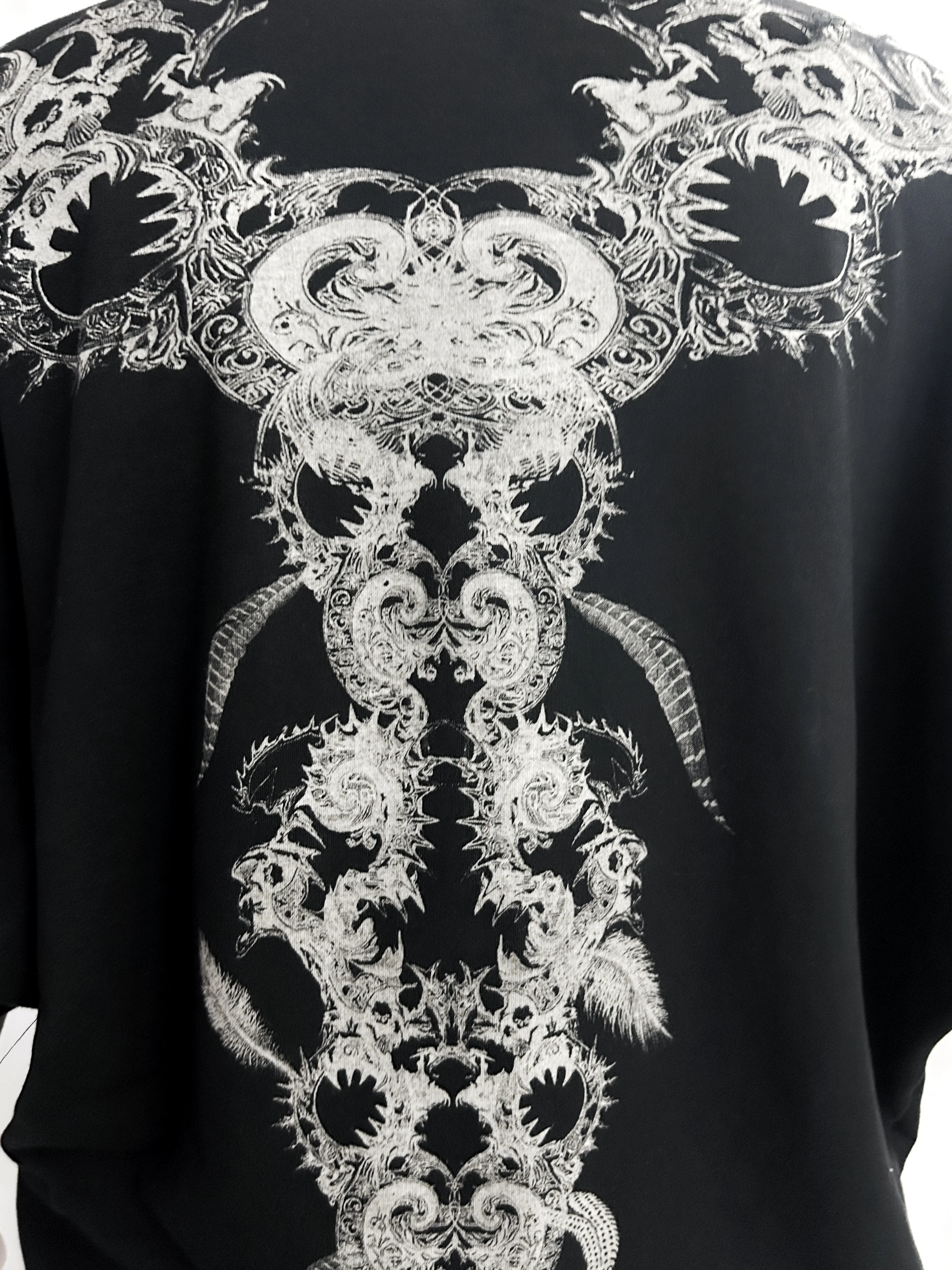 2502-TP12 Magnolia Feather Dolman Top_Black - Image 4